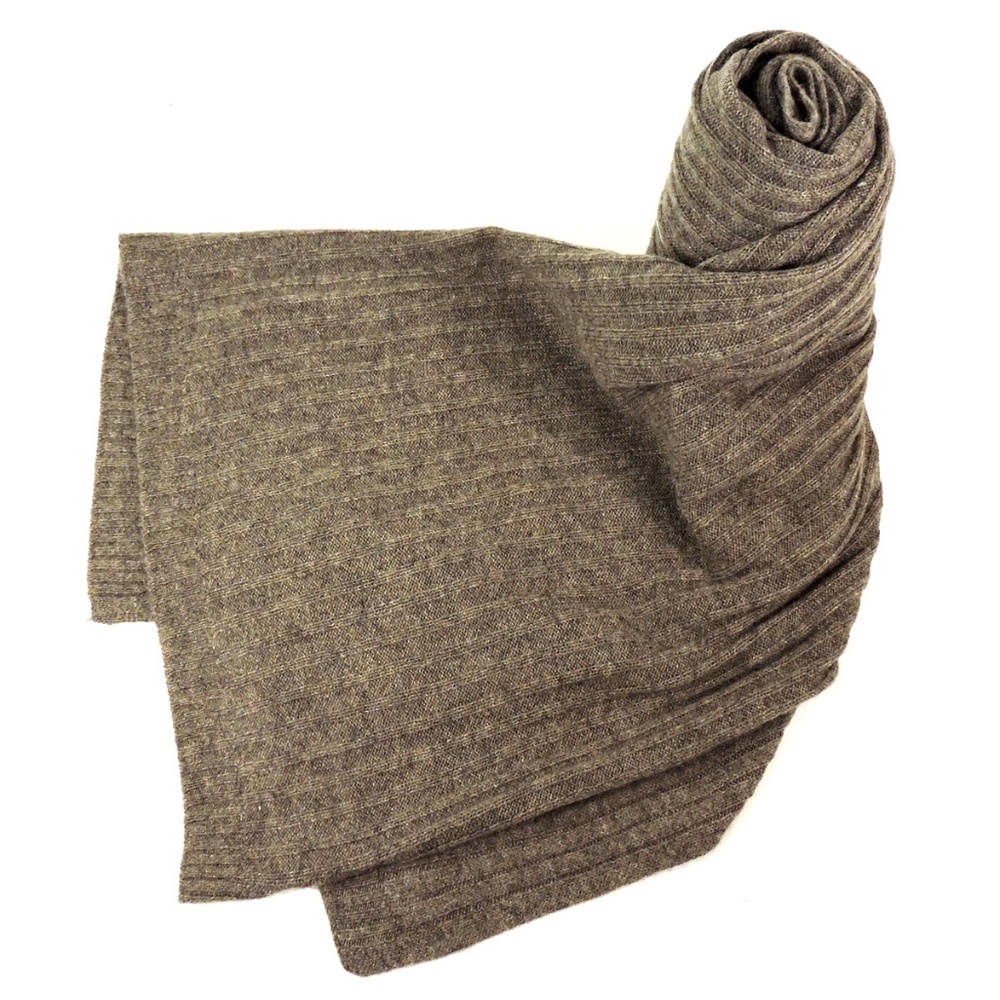 MARTHA STEWART ⚜ WOMEN'S BROWN CASHMERE WINTER WRAP